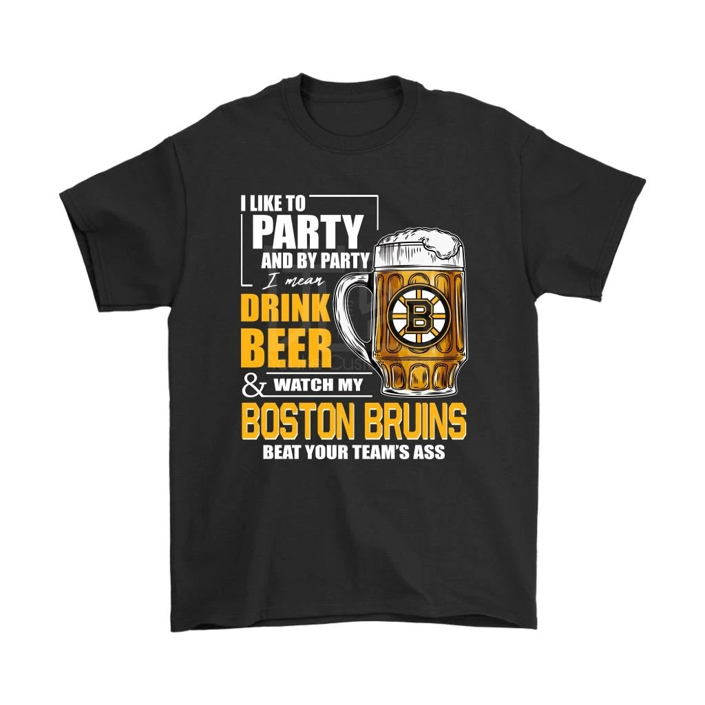

I LIKE TO DRINK BEER & WATCH MY BOSTON BRUINS ICE HOCKEY SHIRTS