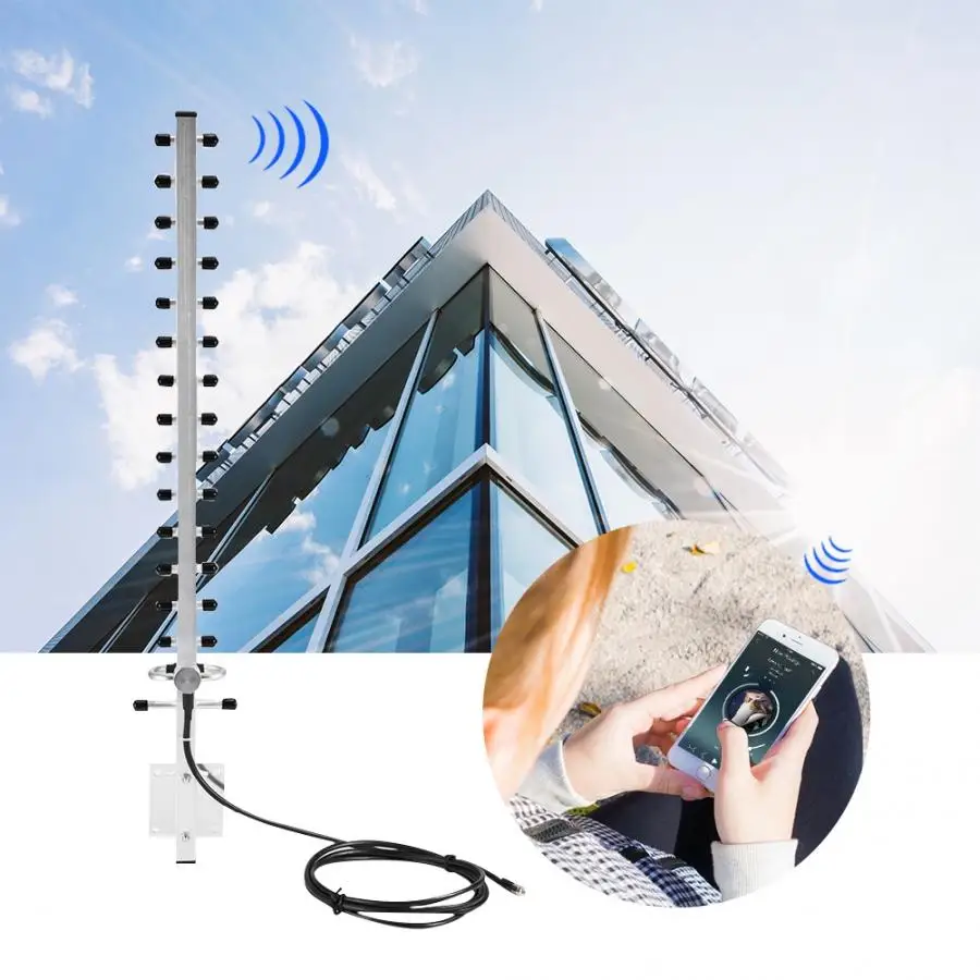 

High Performance Directional WiFi Antenna 2.4GHz 25 dBi Gain Wireless Antenna RP-SMA Connector Aluminium Alloy Antenna