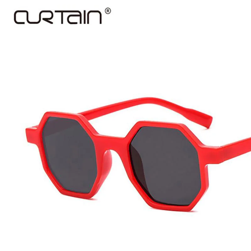 Модные солнцезащитные очки для женщин, брендовая дизайнерская маленькая оправа, полигон, прозрачные линзы, солнцезащитные очки для мужчин, Винтажные Солнцезащитные очки, шестигранная оправа, tidien - Цвет линз: 2