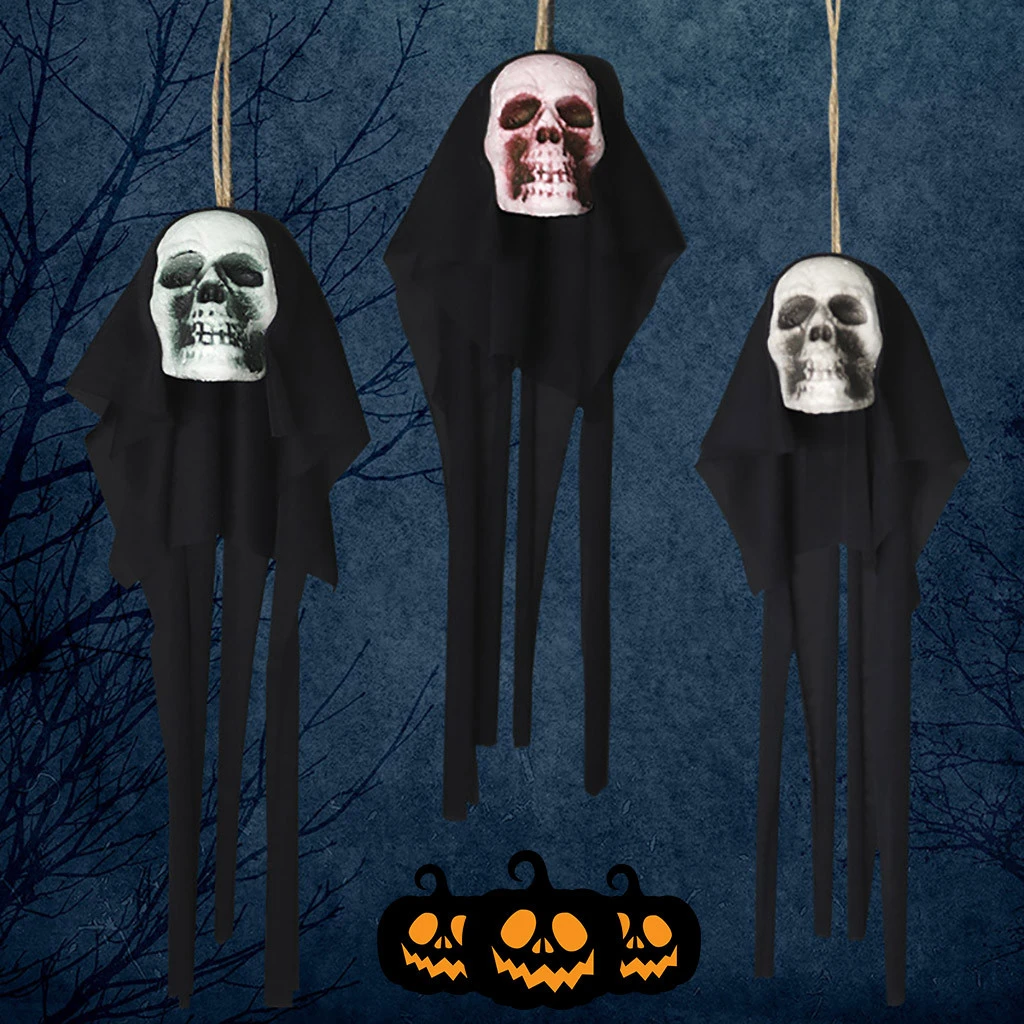 Calavera esqueleto fantasma colgante fiesta de Halloween aterrador pue 