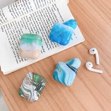 Чехол для оригинального Apple Airpods Чехол Мягкий силиконовый чехол под мрамор для Apple Airpod 2 1 чехол Защитный Для Air pods чехол Fundas Coque