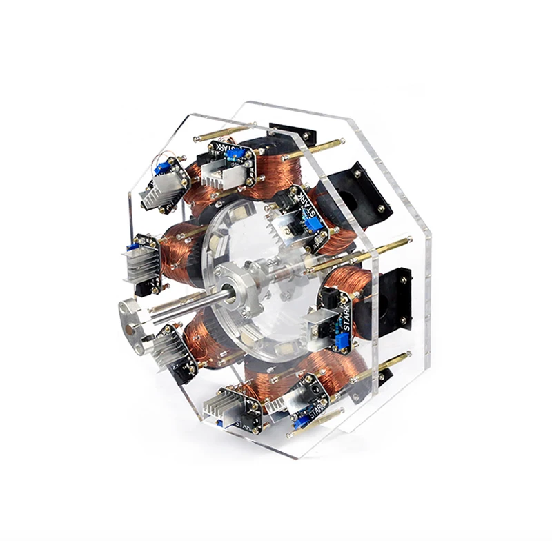 8-stage stator brushless internal rotor motor large-scale Bedini motor pseudo-perpetual motion machine,High power motor module