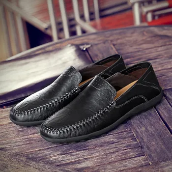 

SOLI2 Quality Split Leather Shoes Classic Hot Sale Cowhide Shoes Comfortable Men Casual Shoes Men Shoes Men Flats S3907~S3916