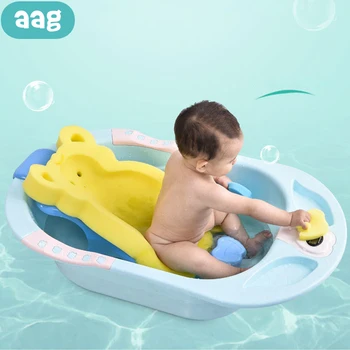 

AAG Sponge Baby Bath Tub Cushions Newborn Bathtub Bed Pad Child Shower Support Seat Baby Bathtub Stand Chair Blooming Sink