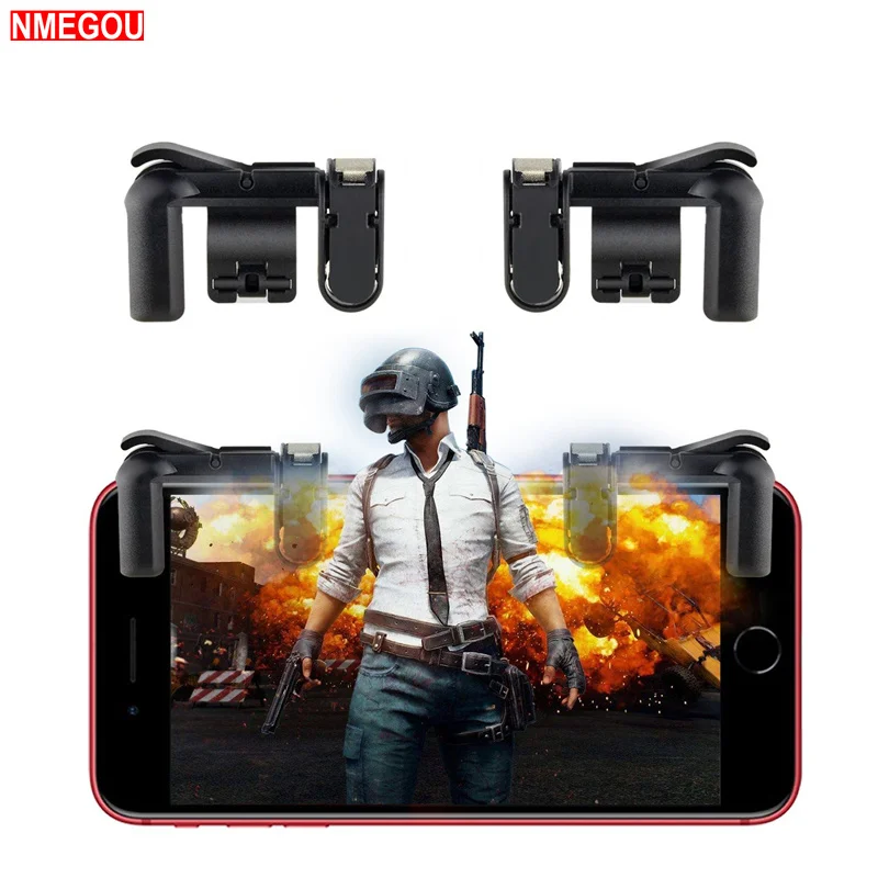 

Phone Game Gamepad PUBG Mobile Button Trigger Controller for IPhone Xiaomi L1r1 Gaming Pad Joystick Rules of Survial Gatillos