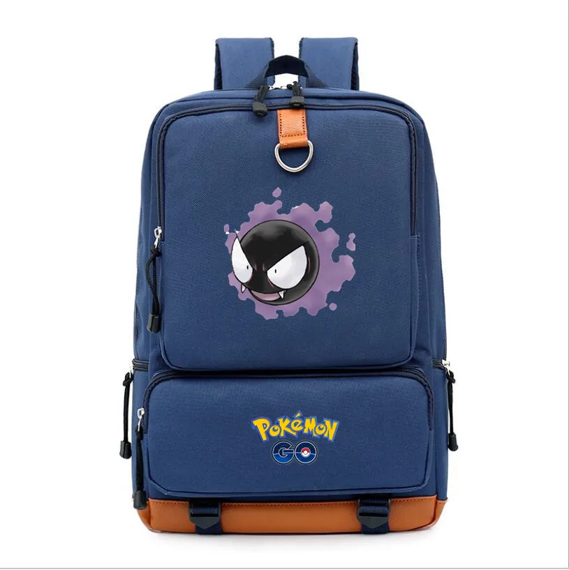 Карманный Монстр Пикачу mochila Печать Рюкзак для подростков Mimikyu Gengar школьная сумка на плечо Рабочая дорожная сумка для ноутбука рюкзак - Цвет: 10