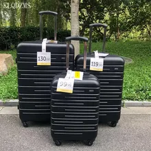 KLQDZMS 2" 24" 28 дюймов Чехол на колесиках ABS+ PC чемодан на колесиках для мужчин и женщин Модный чехол для путешествий