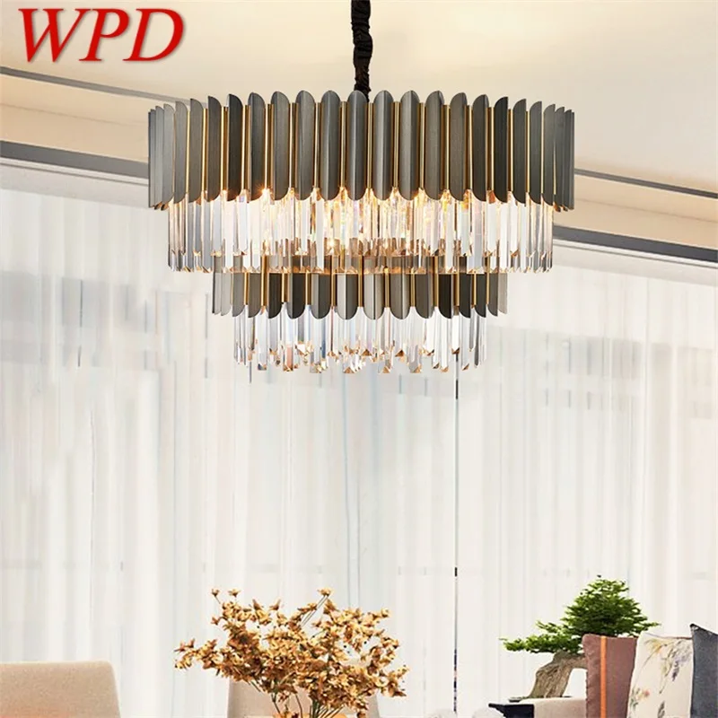 

WPD Modern Crystal Chandelier Lights Luxury Creative Decorative LED Ceiling Fixtures For Living Room Dining Room Villa Duplex
