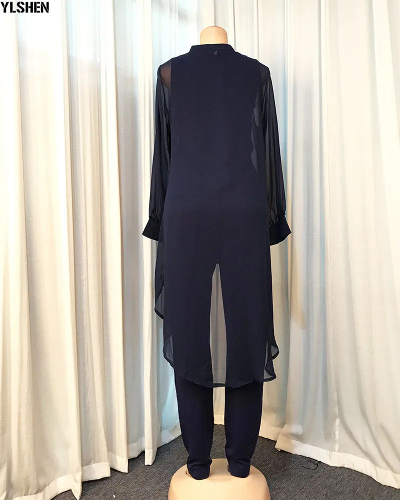 3 Piece Set African Dresses for Women Dashiki Button Diamond African Dress Bodycon Top + Pants Clothes Plus Size Africa Clothing 08