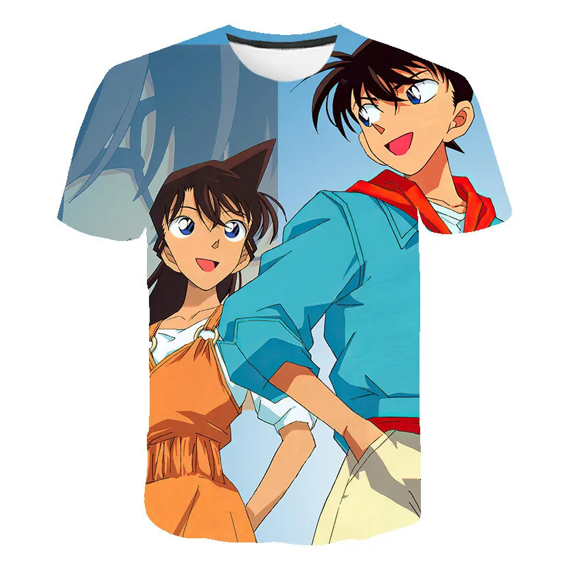 2020 новая мужская одежда японского аниме detective Conan 3D Футболка с принтом o-образным