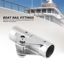 Joints pivotants pliants en acier inoxydable, pour Yachts marins, raccords de tuyaux de Rail de bateau 22 25mm 