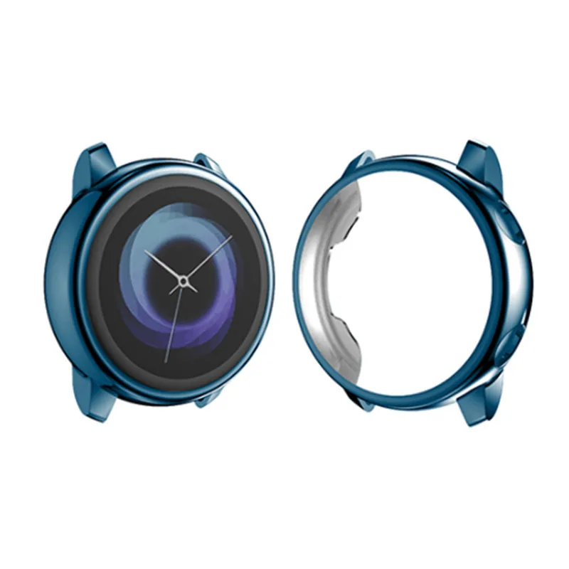 ALPQ силиконовый чехол для часов для samsung Galaxy Watch Active 2 40 44 мм, Мягкий защитный чехол, HD полноэкранный ультра-тонкий защитный чехол
