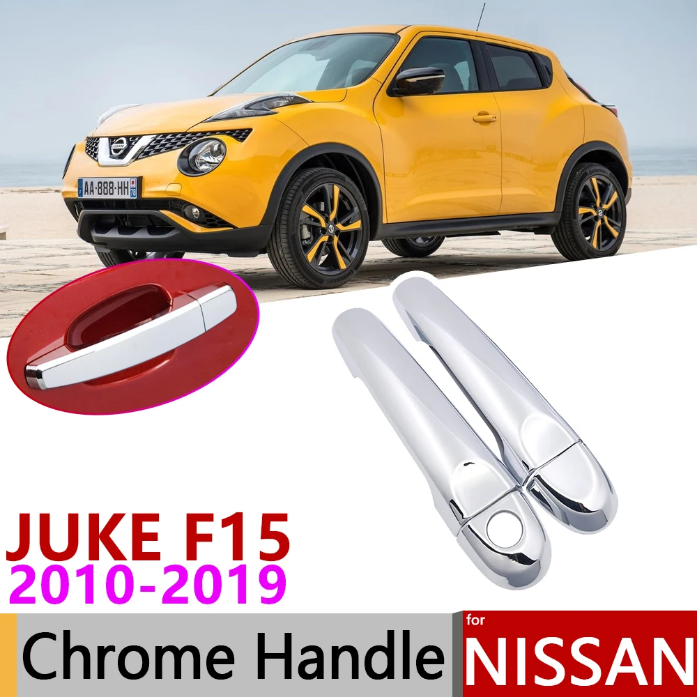 Хромированная крышка ручки двери для Nissan JUKE F15 Infiniti Esq 2010 ~ 2019 автомобильные