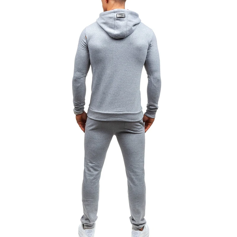 ZOGAA Men's Tracksuit Brand 2 Pieces Set Autumn Casual Hooded Sweatshirt+Pants Sweatsuit Jogging Suit Men Tracksuits Sport Suits