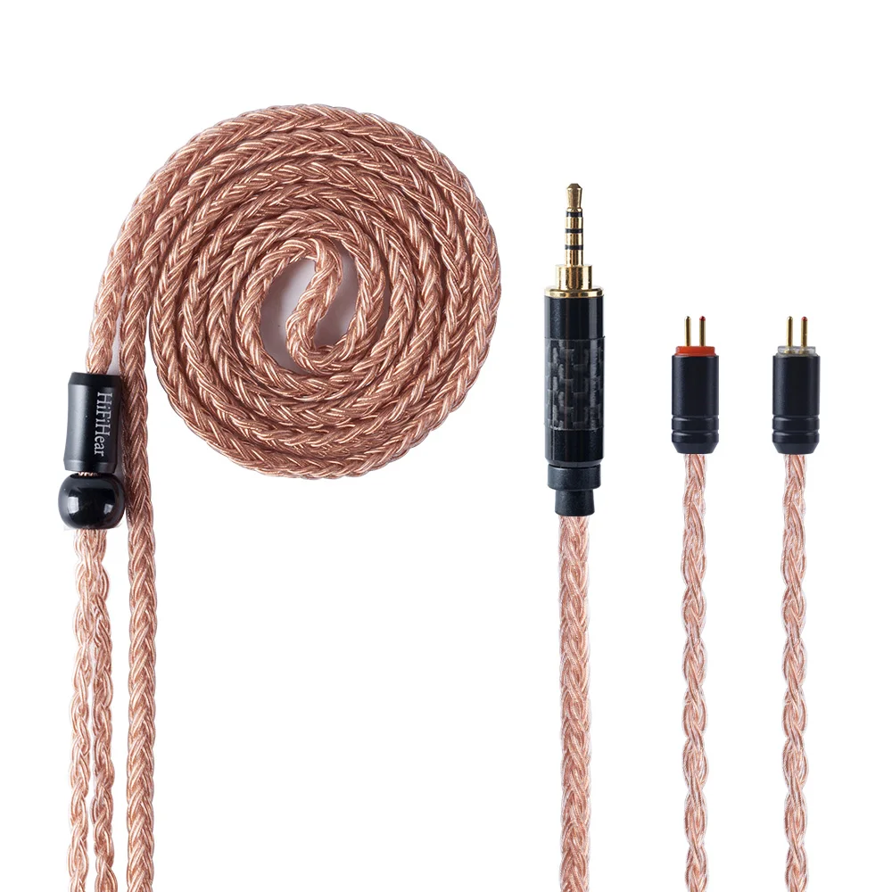 HiFiHear 16 основной импорт монокристаллической Медь кабель 2 5/3 5/4 4 мм с MMCX/2pin разъем