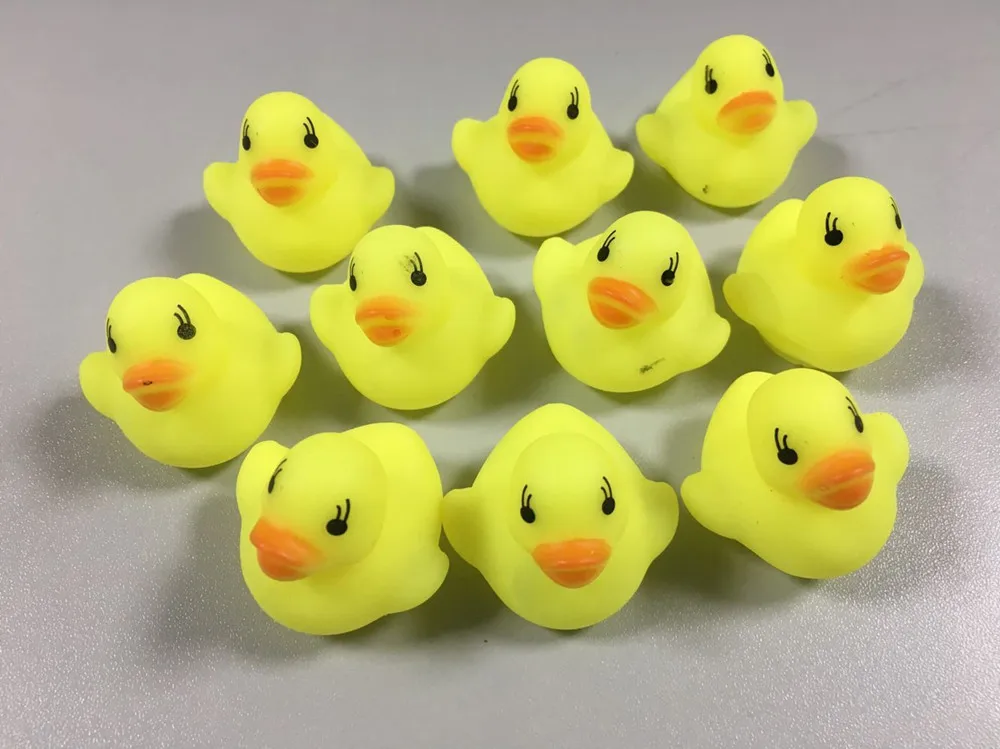 100 шт. детская резиновая утка для ванны Duckie детские игрушки душа бассейна