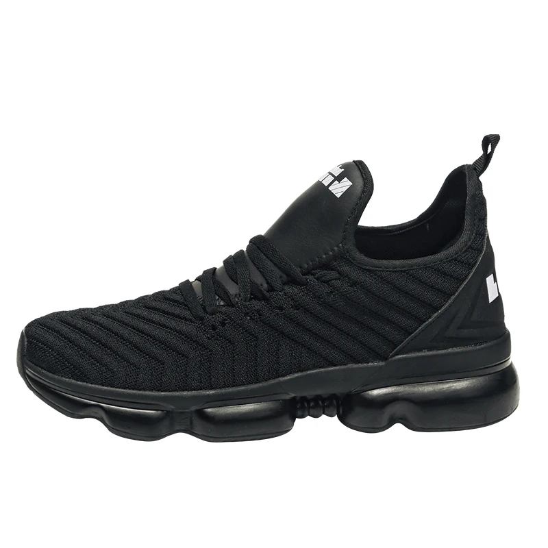 James Professional Basketball Shoes High-top Air Cushion Sneakers Large Size 46 Comfortable Men's Sport Shoes 47 Lebron 16 - Цвет: Черный
