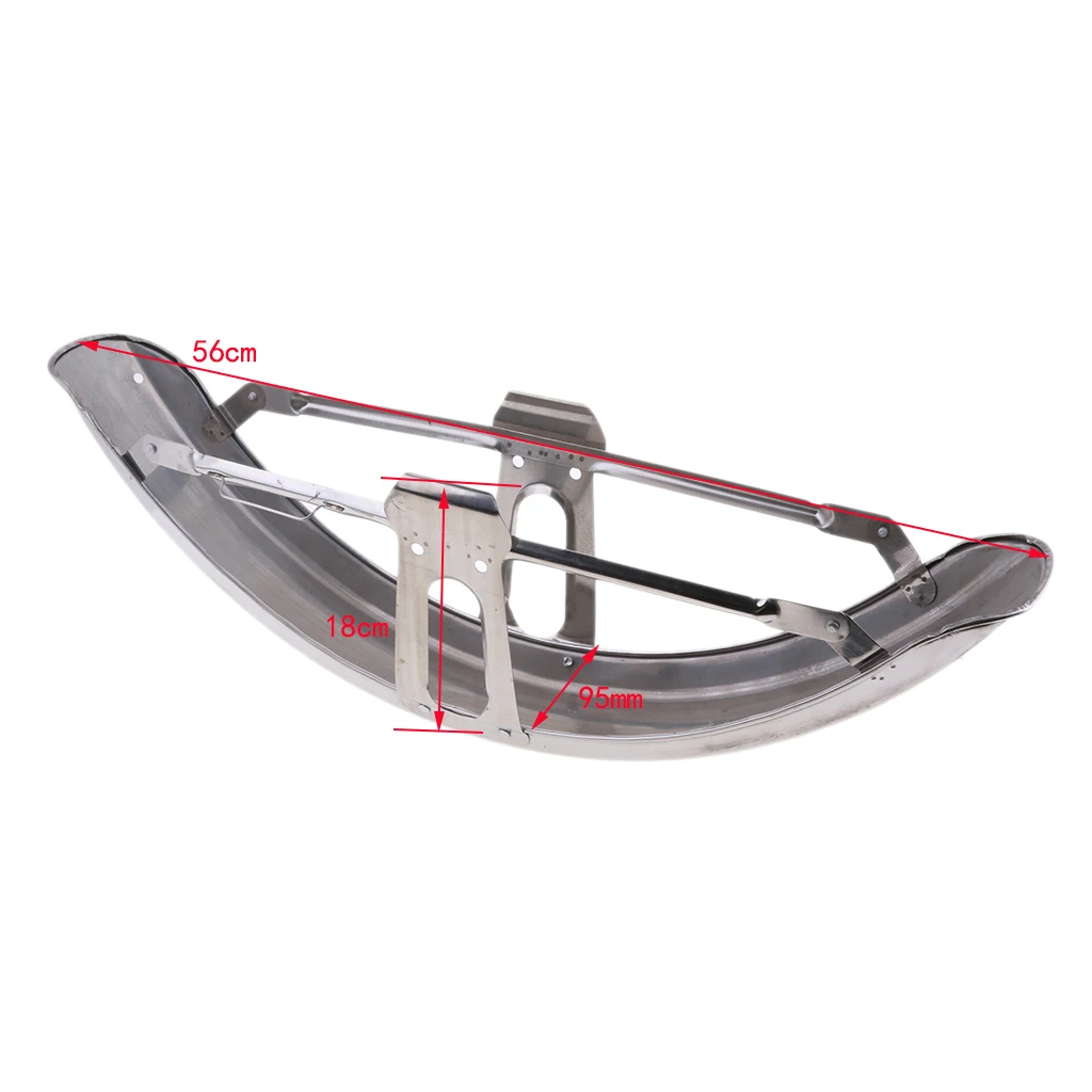 Front Fender Mudguard Direct Replacement Metal Steel For JH70  Chrome