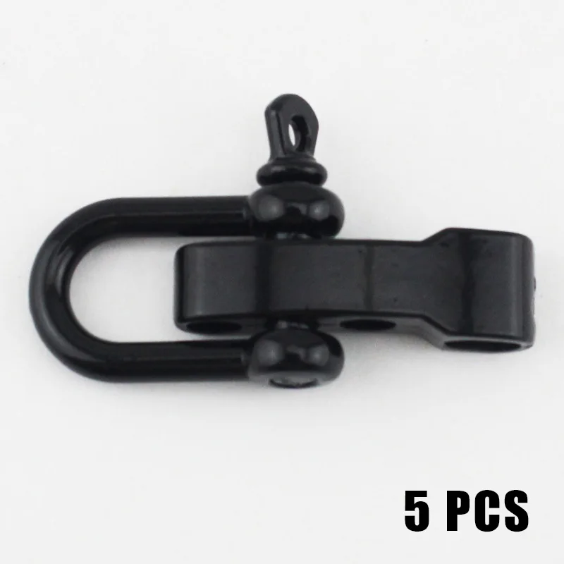 5 Pcs U D Shape Anchor Shackle Screw Pin Bracelet Buckle Accessories for Outdoor ZJ55 - Цвет: u