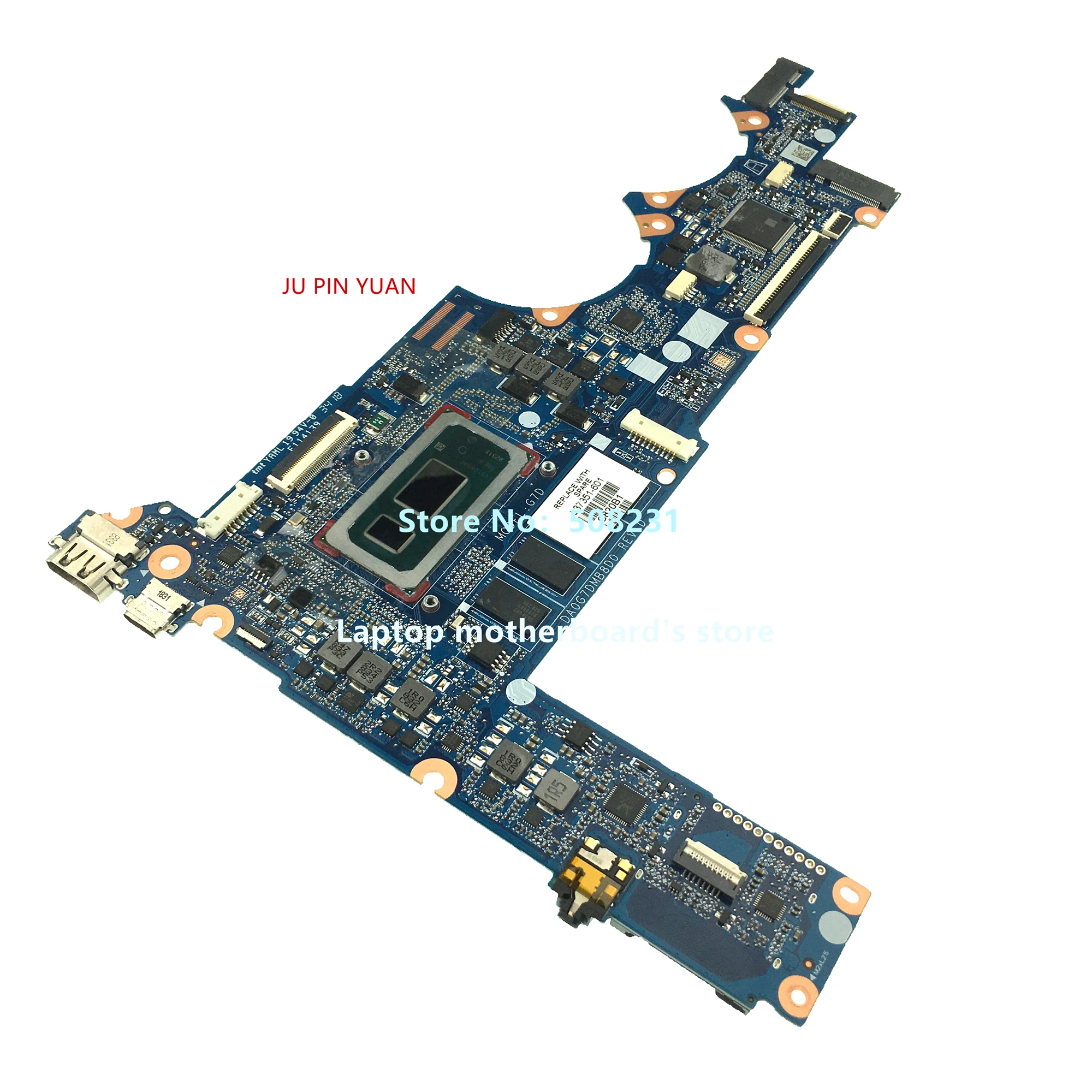 

Для HP TPN-Q214 13-Материнская плата ноутбука DA0G7DMB8E0 G7D L37351-601 с экраном I7-8565U CPU 8GB RAM 100% протестирован