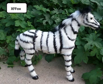 

big real life zebra model plastic&furs new zebra doll home decoration gift about 49x43cm xf2192