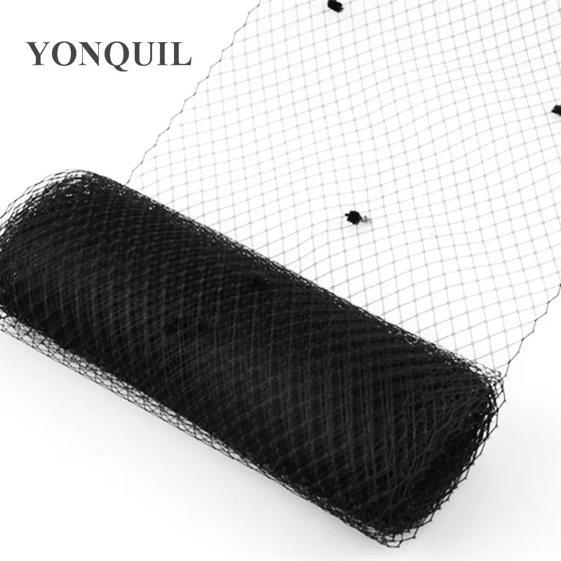Bridal Veil 45CM Width Birdcage Veils With Dot Bride Wedding Fascinator Hat Mesh DIY Hair Accessories Net Fabric Headwear Veillings