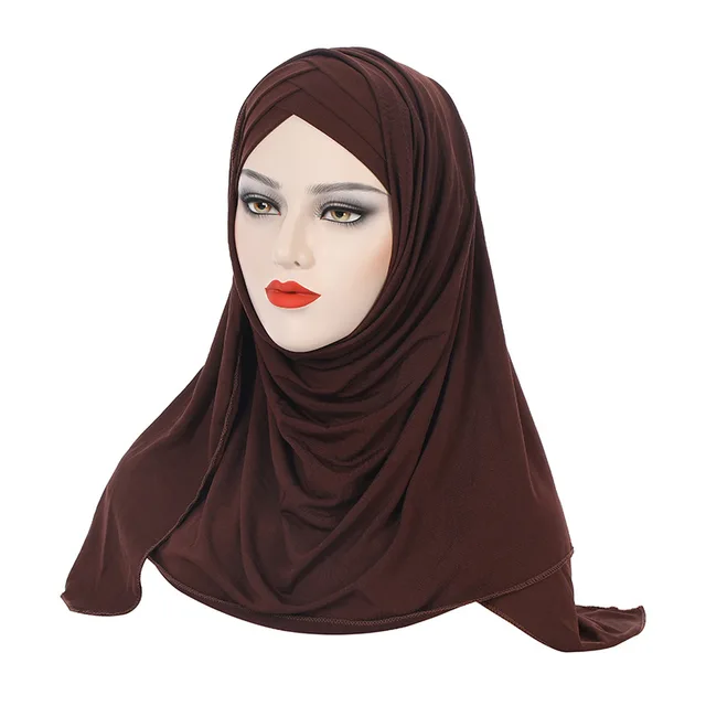 Forehead Criss Cross Instant Hijab For 