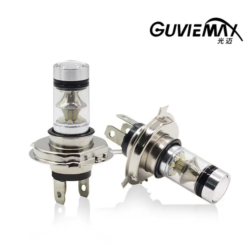 

2Pcs Automobile LED lamp H1 H4 H7 100W led fog lamp 20smd high power high and low beam front fog lamp auto lamps h4 h7 led lamp