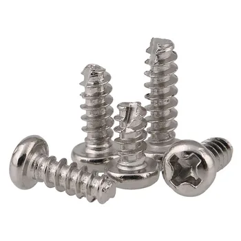 

GuHua Phillips Round Head Cutting Tail Self Tapping Screws PT Nickel Plated Cross Pan Head Self Drilling Screw M2M2.6M3 500pcs