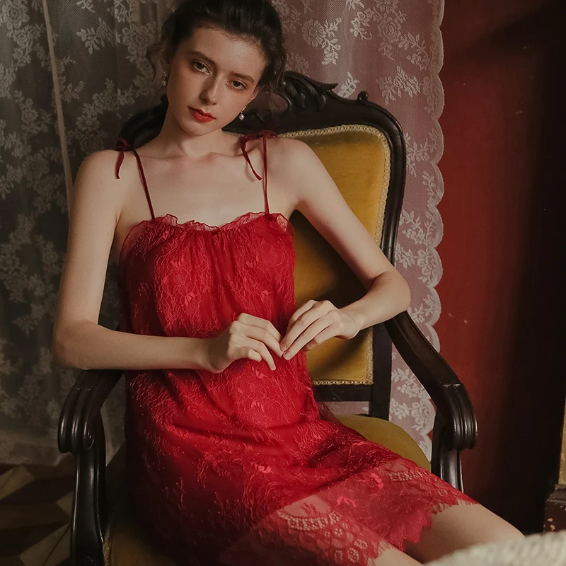 red night dress for honeymoon