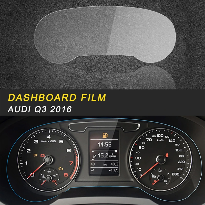 

Car Styling Dashboard Protective Film Protector Cover Sticker Interior Accessories for Audi Q3 2016 2017 2018 F3 2019