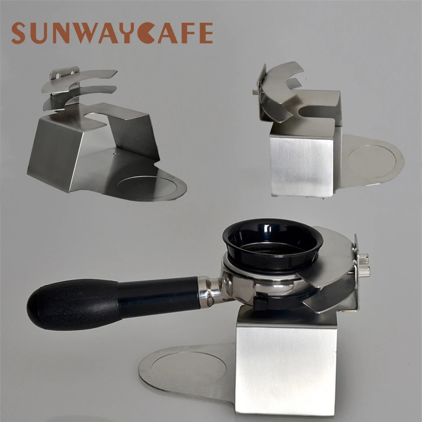 

Sturdy Stainless Steel Adjustable Espresso Coffee Tamper Stand Barista Tool Tamping Holder Rack Shelf Coffee Machine Tool