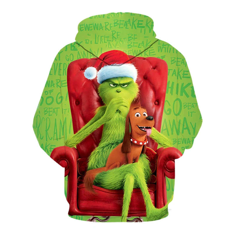 Г. GRINCH/одежда с объемным 3D рисунком для мужчин и женщин толстовки для мальчиков, детские толстовки Топы для детей с героями мультфильмов, карнавальный костюм гринча