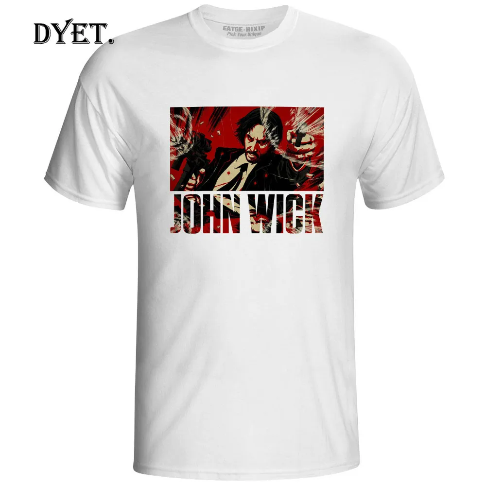 John Wick T Shirt Movie Fanart Design Rock Hip Hop Print T-shirt Cool Fashion Popular Action Unisex Tee |