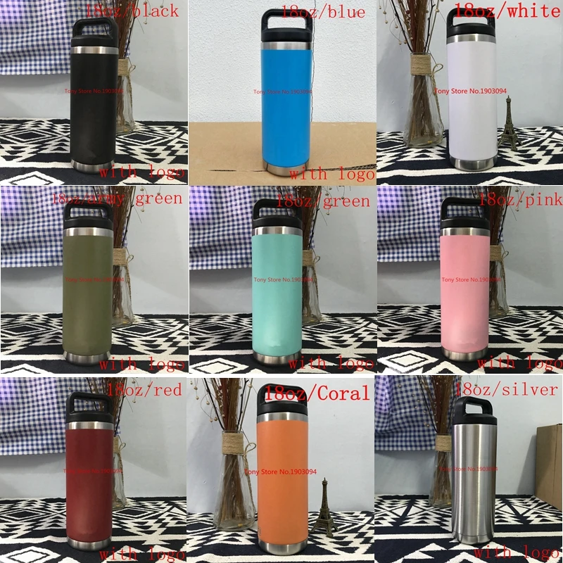 18oz mixed color 5 шт/лот 10 унций/12 унций/20 унций/30 унций/18 унций/36 унций/64 кружка унция, бутылка, чашка, солома, крышка и ручка - Цвет: 18oz mixed color