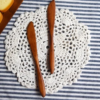 

30Pcs Wooden Butter Knife Cheese Jam Spreader Cake Knife Mask Spatula