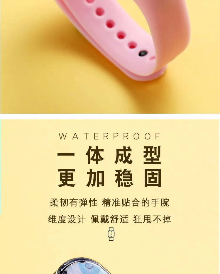 Children's Cartoon Watch LED Display Screen Waterproof Touch Electronic Watch Boy Girl Cartoon Bracelet Watch for Gift Reloj