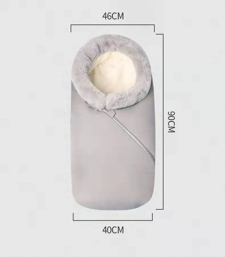 Детский спальный мешок 90*46*40 см, зимний плотный теплый конверт, спальный мешок для коляски, инвалидной коляски, Детские ветрозащитные спальные мешки
