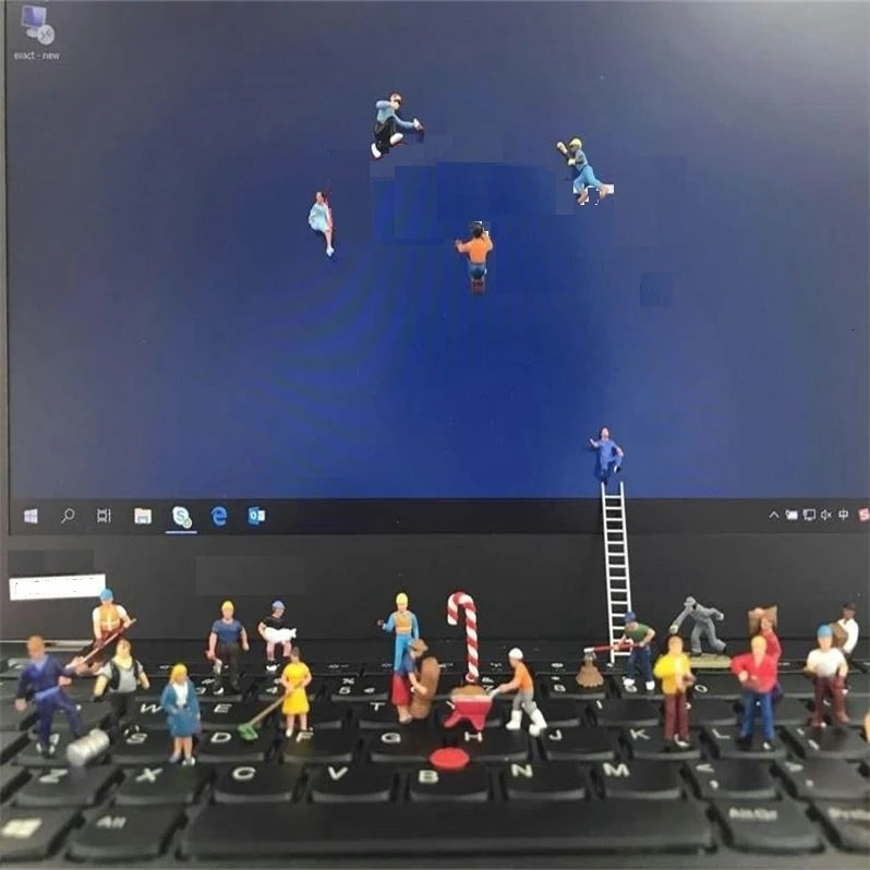 Коллекционные игрушки 1/87 пропорций модель сцена миниатюрные персонажи большая