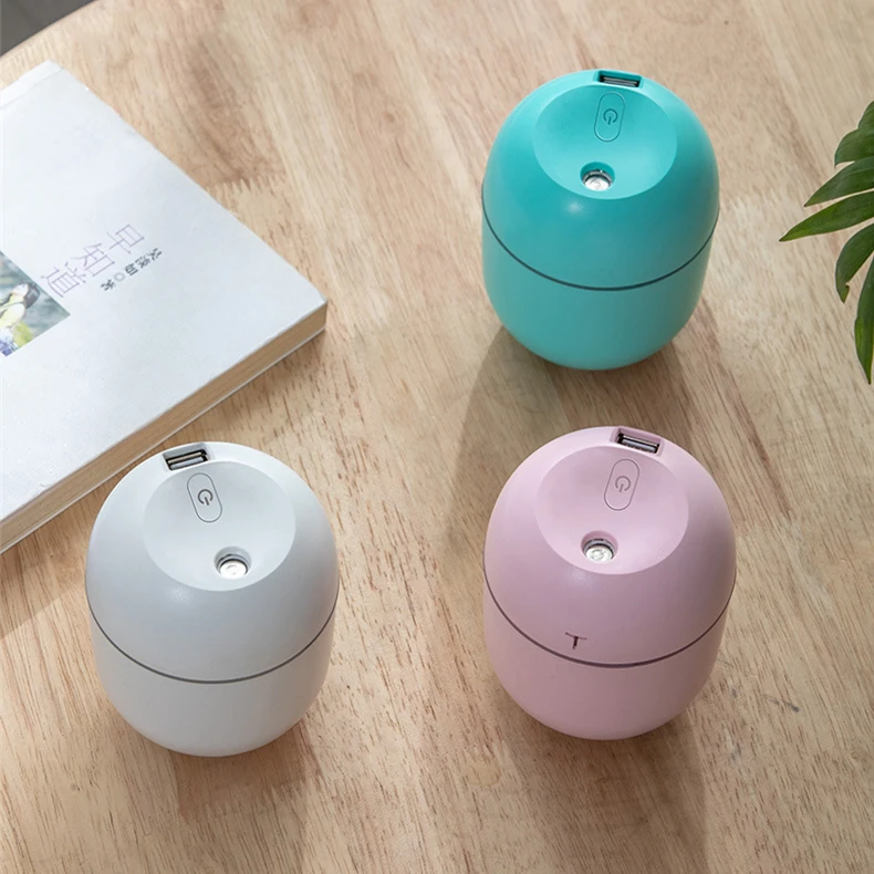 Air Humidifier Mini Ultrasonic USB Essential Oil Diffuser Car Purifier Aroma Anion Mist Maker for Home Car with LED Night Lamp