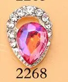 2268-10pcs Слеза падение ногтей Шарм Драгоценности 10 шт ногтей драгоценность, 3D Стразы для ногтей, ногтей амулеты, украшения для ногтей, украшения для ногтей украшение для ногтей, ювелирные изделия Ремесло - Цвет: 2268-10pcs