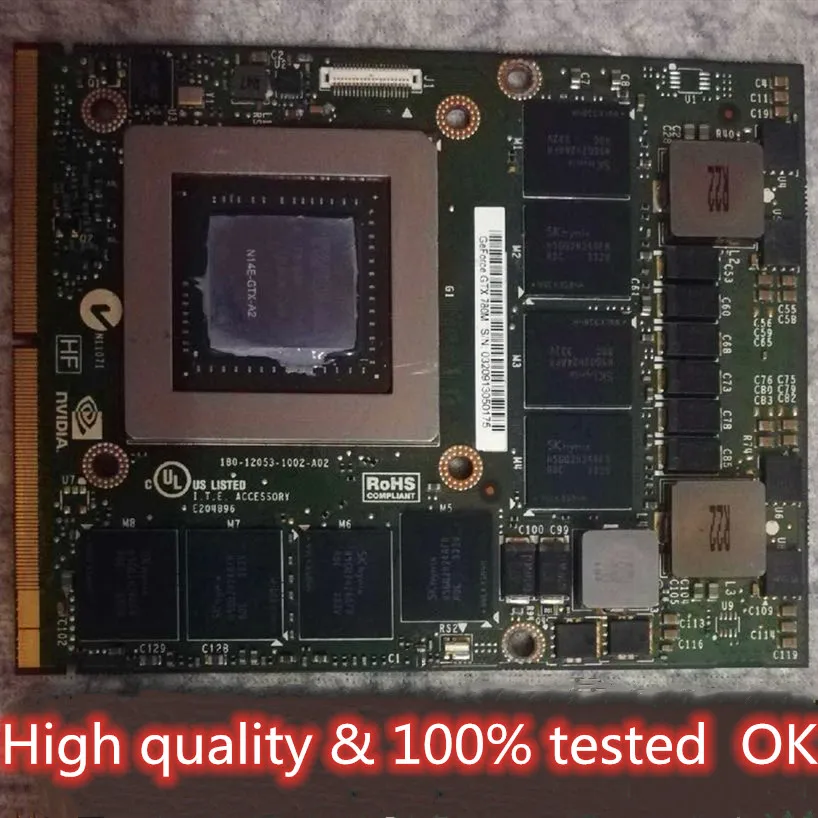 Тест ok GTX 780M GTX780M 4 Гб N14E-GTX-A2 графическая Видеокарта VGA для A1312 Dell Alienware M17X R5 R4 M18X R2 R3
