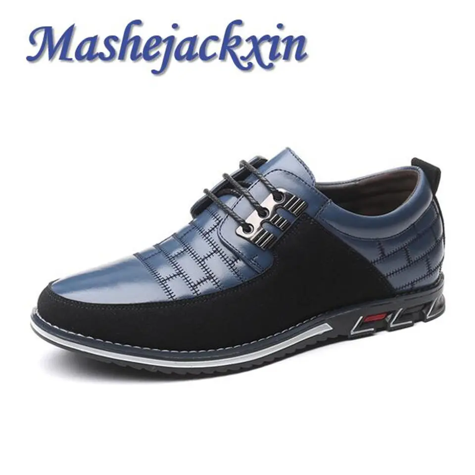 Mashejackxin/Высококачественная мужская кожаная обувь; повседневные удобные нескользящие прочные мужские лоферы; мокасины; мужская обувь с кружевом