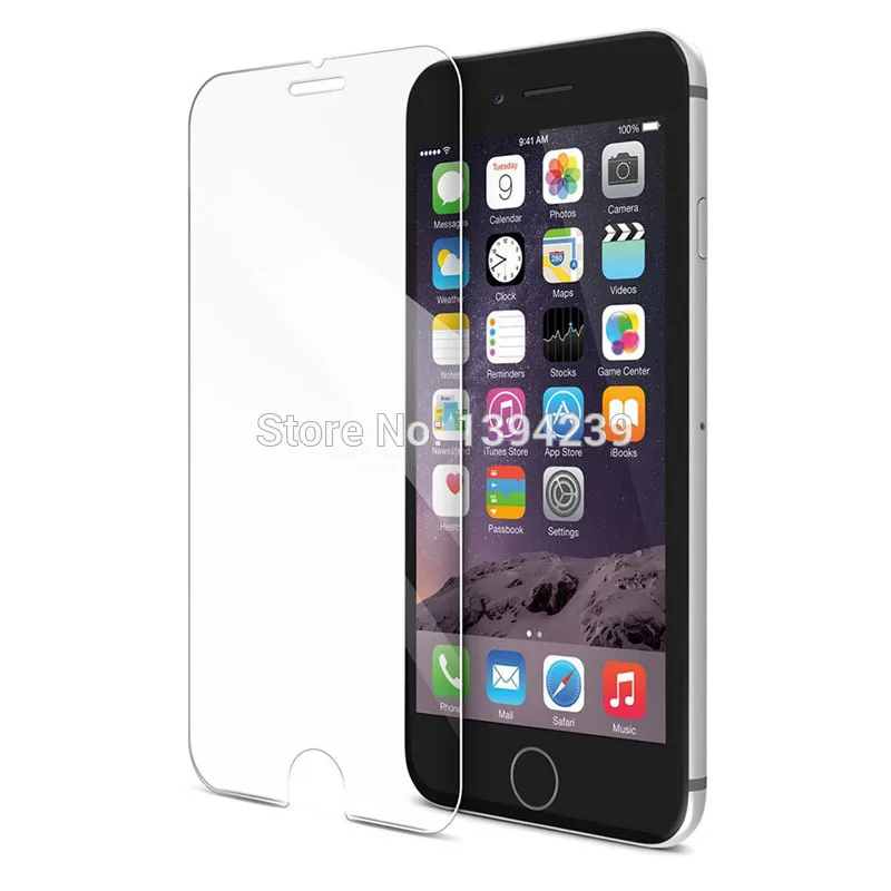 50 шт. для iPhone 6 6s 7 8 Plus Премиум Защитная пленка 2.5D 0,3 мм 9H Твердость Закаленное стекло протектор экрана Нет розничной упаковки