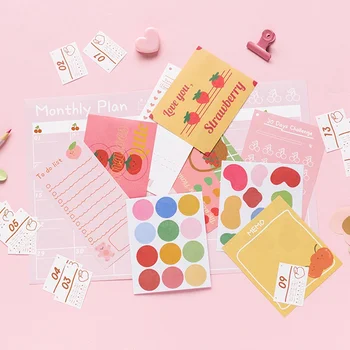 

2020 Block Year Planner Daily Plan Paper Wall Calendar With Sheet EVA Mark Stickers For Office School Home