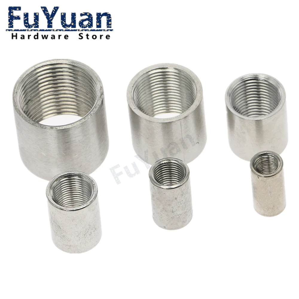 SS 304 Stainless Steel Water Pipe Fitting 1/8" 1/4" 3/8" 1/2" 3/4" 1" 1-1/4" 1-1/2" 2" Straight Female Threaded Pipe Fitting