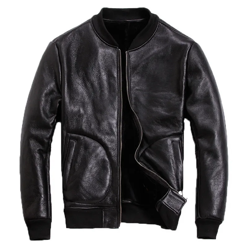 

Leather Jacket Men Sheep Shearing Winter Coat Men Korean Plus Size Baseball Jacket for Mens Clothing 2020 Casaco 6-908 YY967