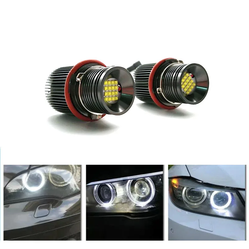Для BMW E39 E53 E60 E61 E63 E64 E65 E66 E87 светодиодный 12 в 160 Вт белый ангельские глазки Halo