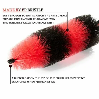 

Soft Brush Bristle Automotive Care Detailing Cleaning Steel ring brush