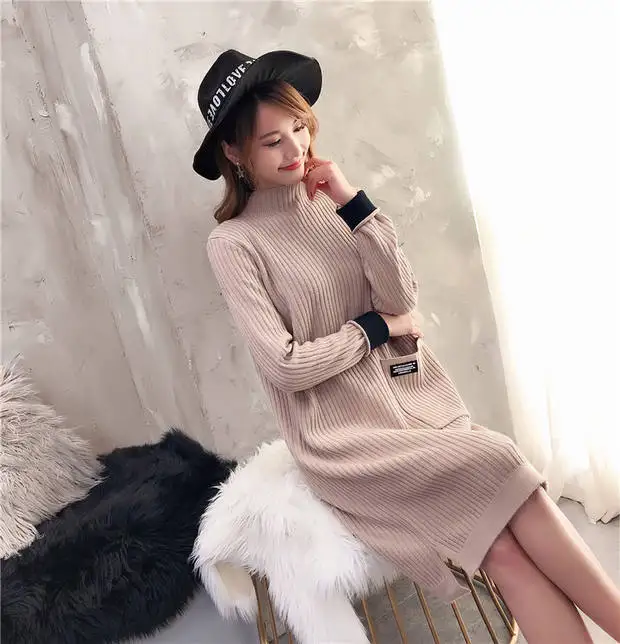 Настоящее пончо Blusas De Inverno Feminina свитер женский 9473-9096 Новинка длинный карман Сетчатое вязаное платье 54-2f, 9 рядов, 2 полки